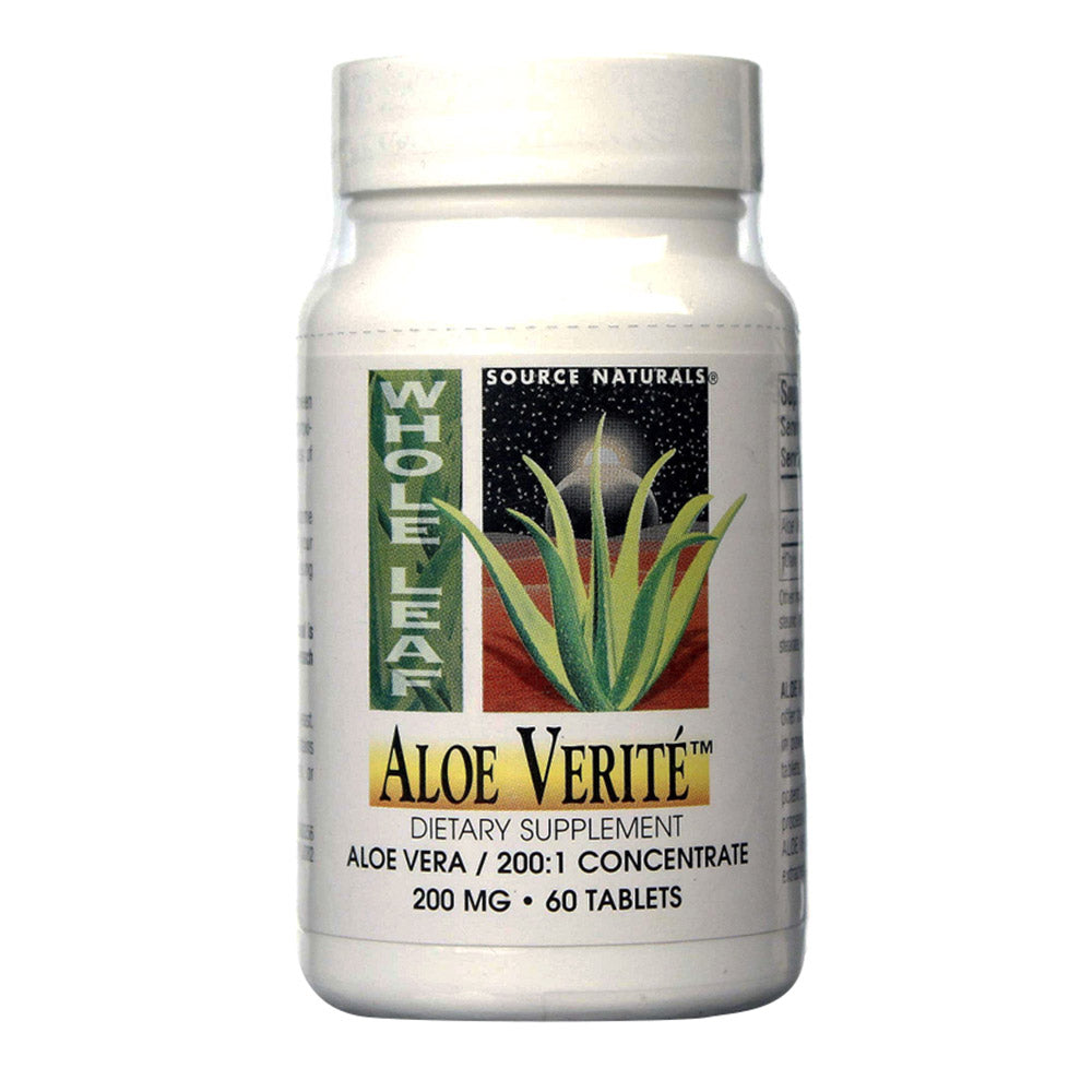 Source Naturals Aloe Verite, 200 mg, 60 Tablets - Source Naturals